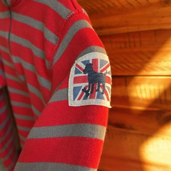 Mini Boden Boys Pullover Quarter Zip Sweatshirt - Picture 3 of 7